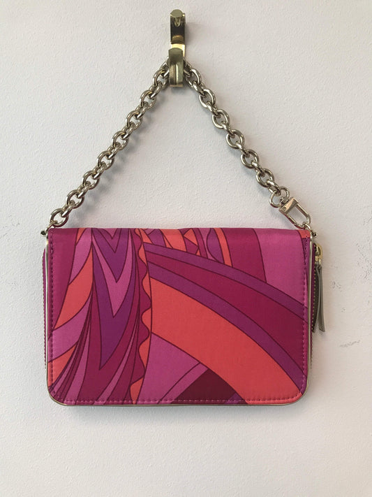 Ann Taylor Small Pink Abstract Clutch