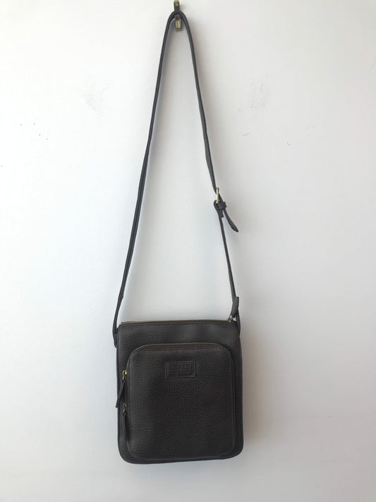 Relic Brown Leather Cross-Body Bag
