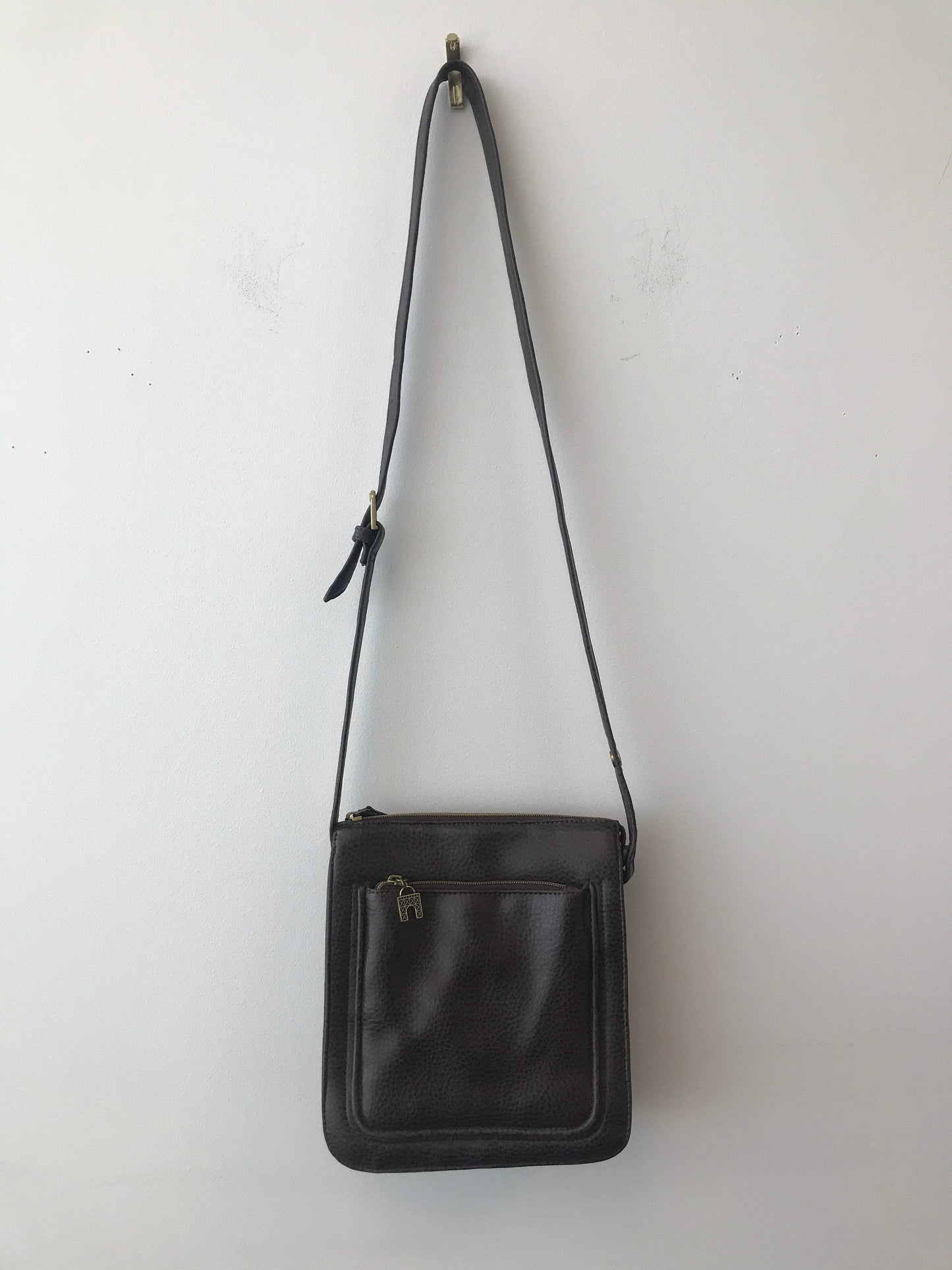 Relic Brown Leather Cross-Body Bag