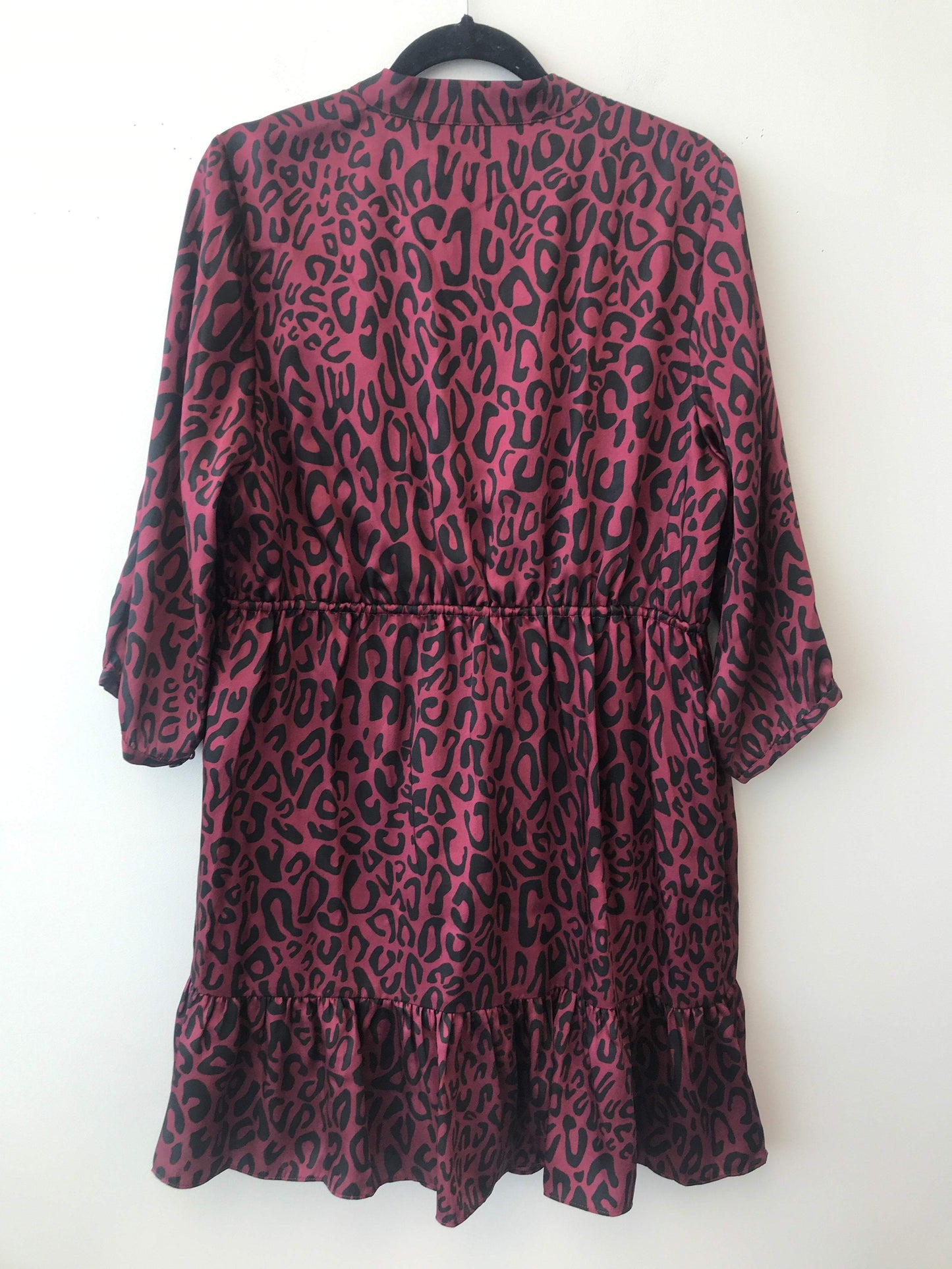 Rebecca Minkoff Size 1X Polyester Magenta Cheetah Print Dress NWT