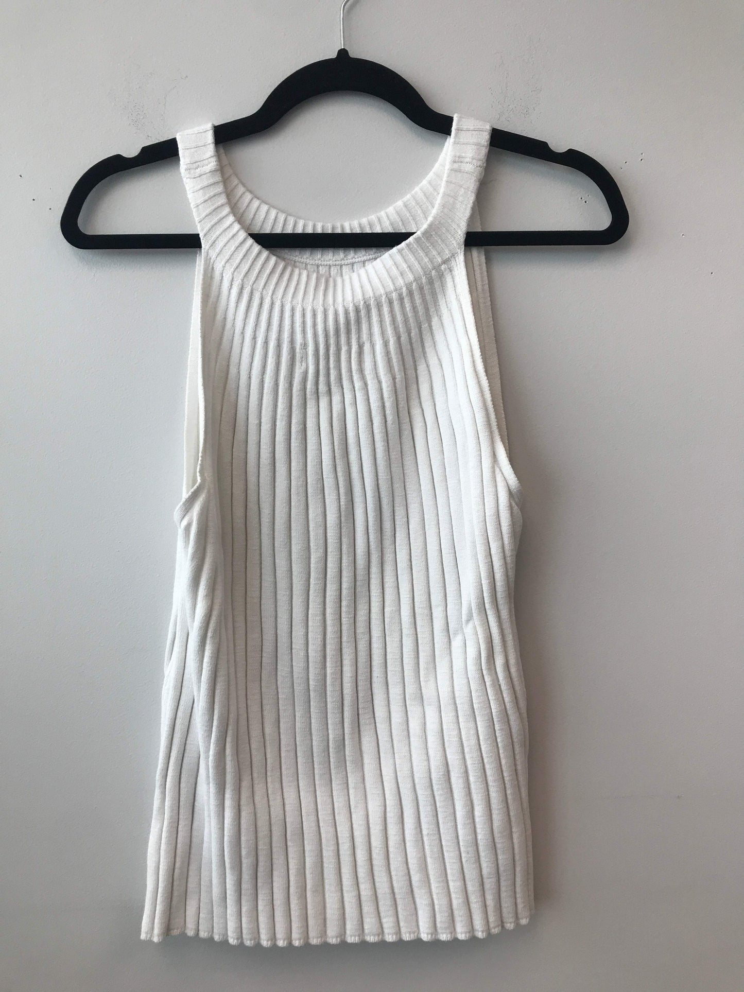 Anthropologie Size 1X Cotton/Rayon Cream Halter Top NWT