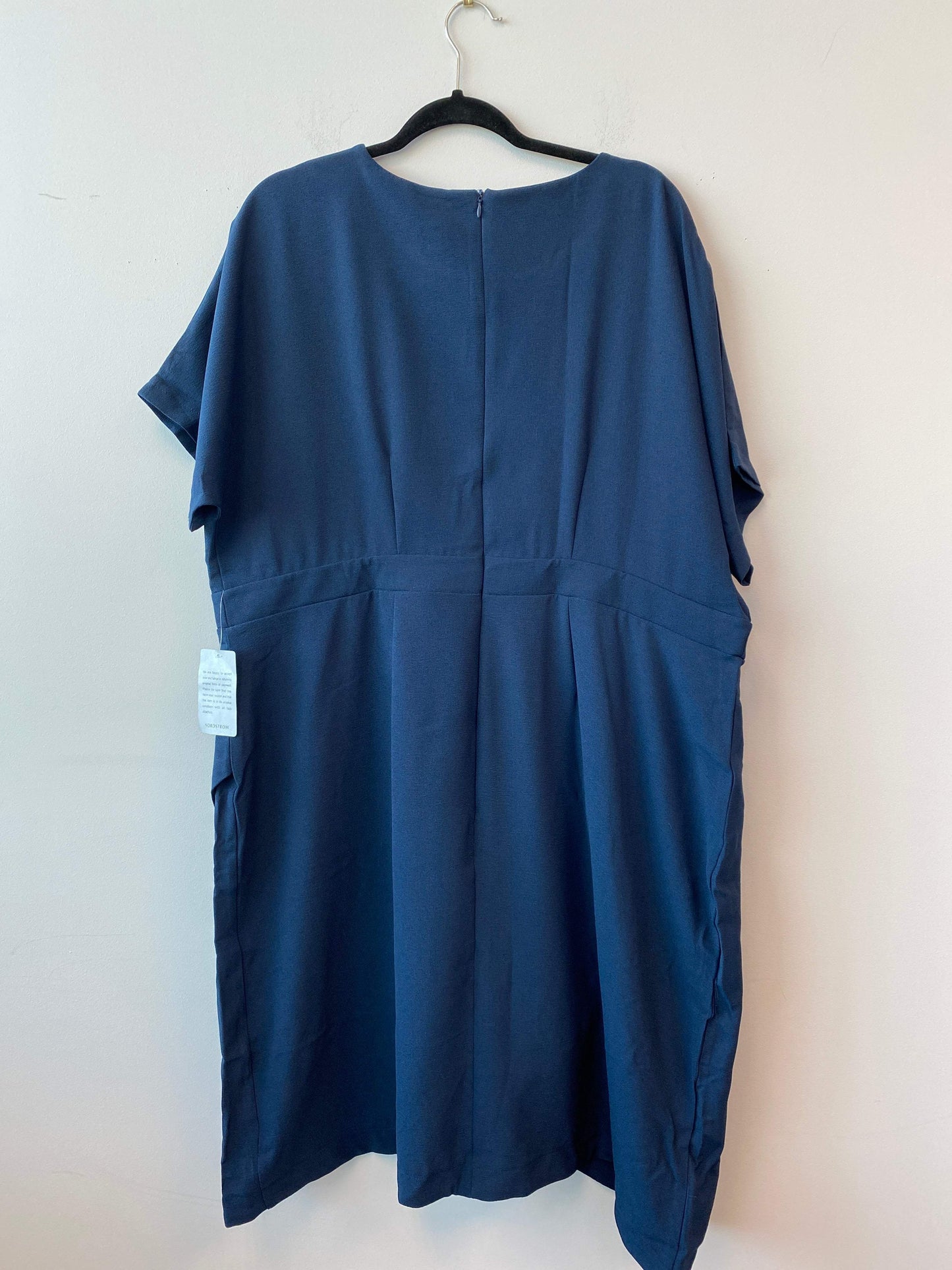 Bobeau 2X Navy Short Sleeve Dress NWT