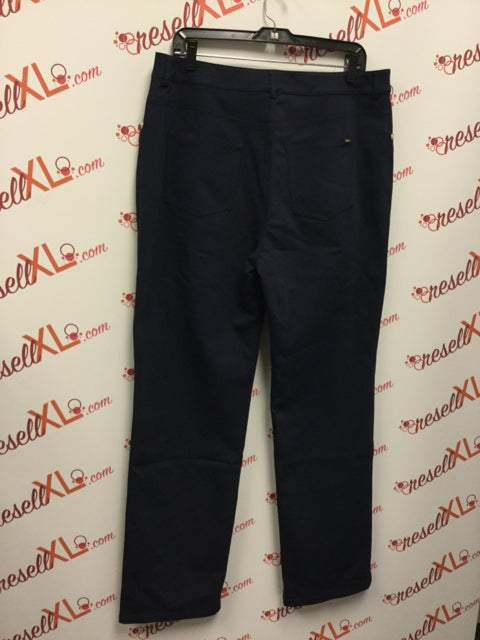 St. John Size 14 Navy Blue Trouser Pants NWT