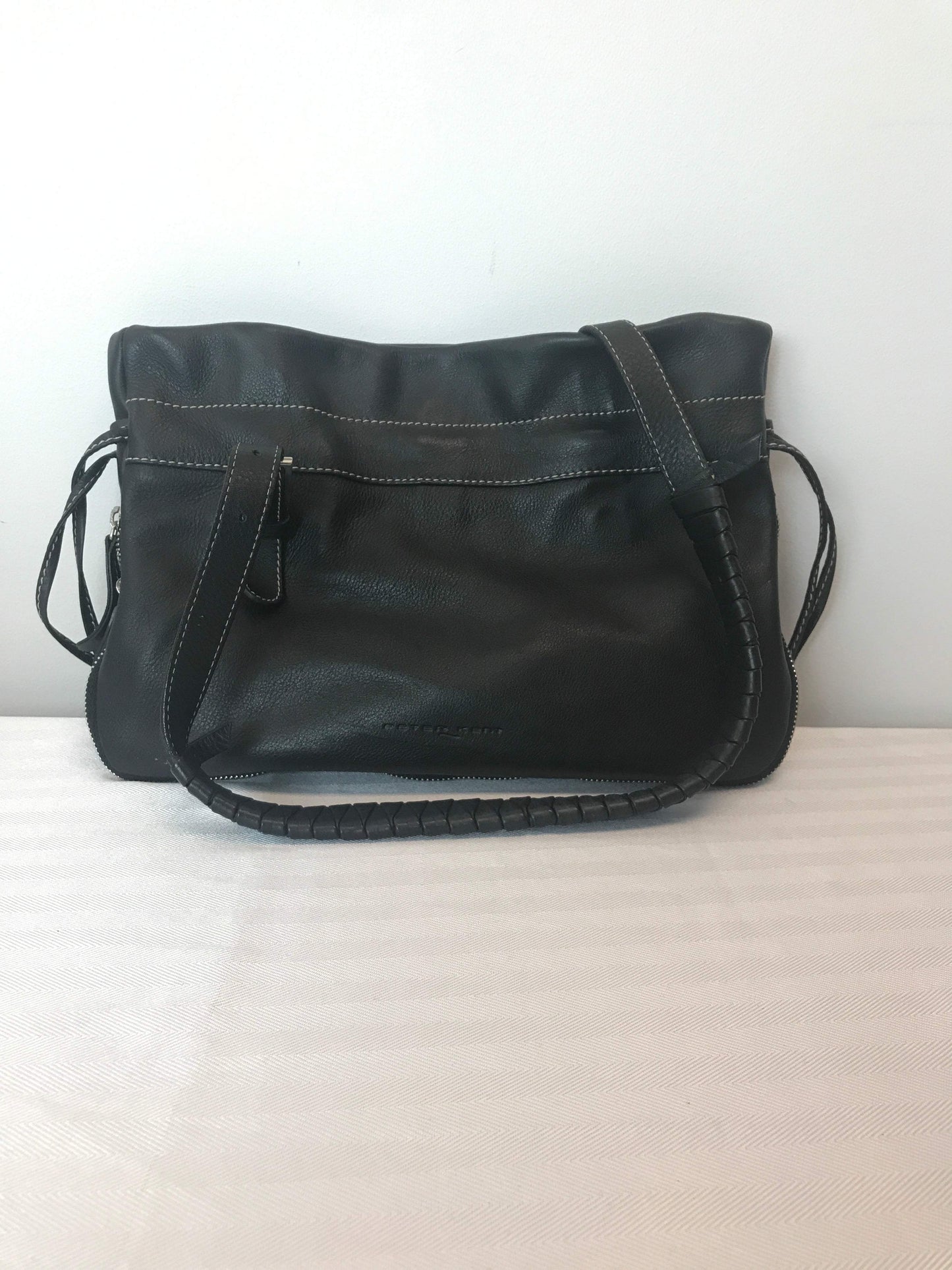 Peter Kent Medium Black Leather Handbag