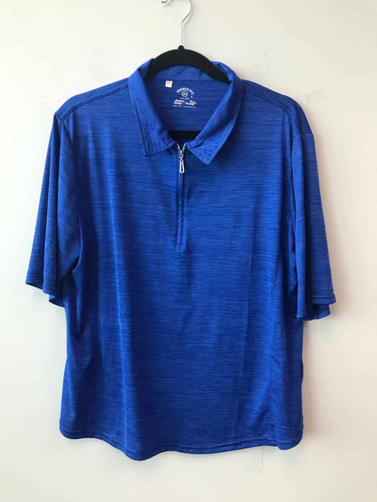 Monterey Club Size 2XL Polyester Blend Polo T-shirt NWT