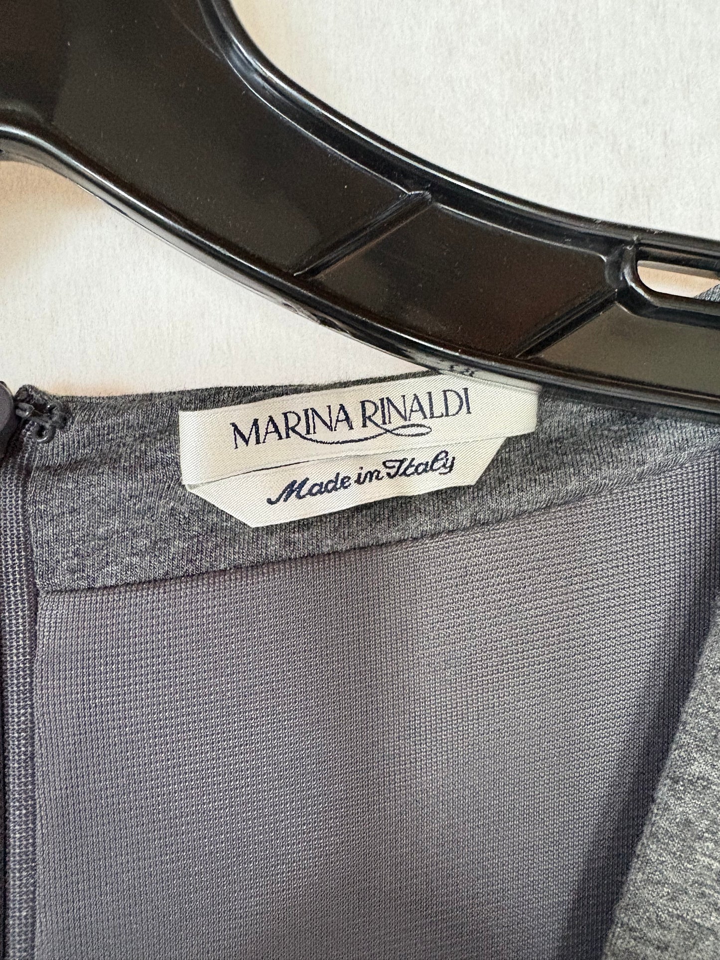 Marina Rinaldi Grey Jersey Wrap Style Dress Plus Size L New