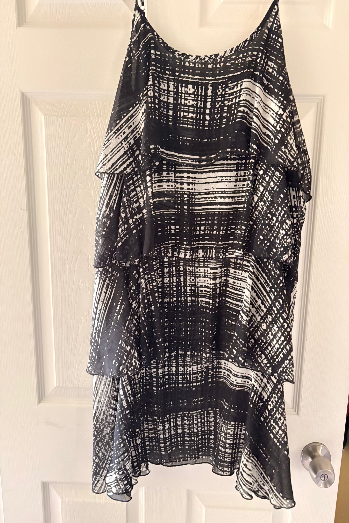 Yoek Black & White Dress & Jacket Plus Size L