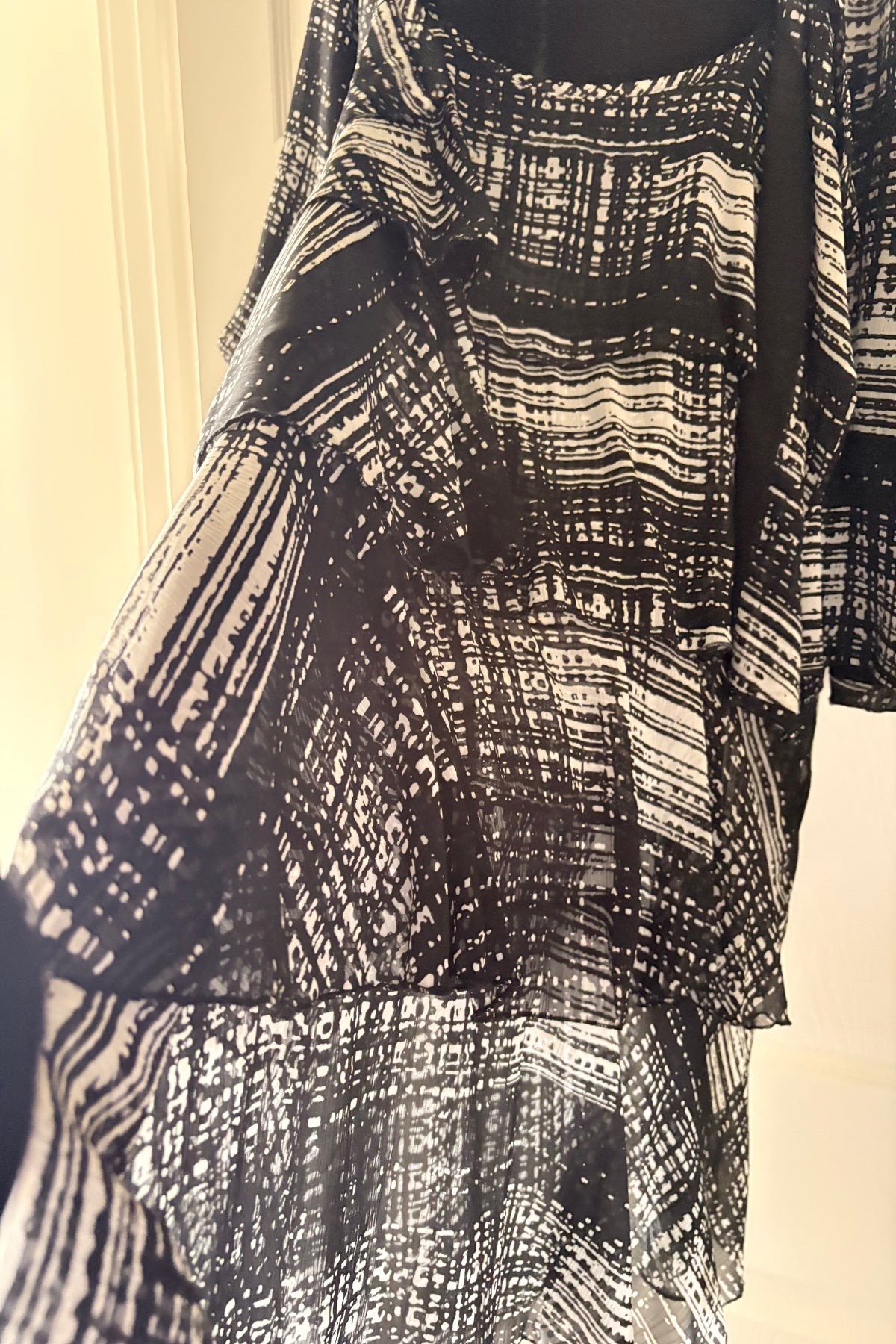 Yoek Black & White Dress & Jacket Plus Size L