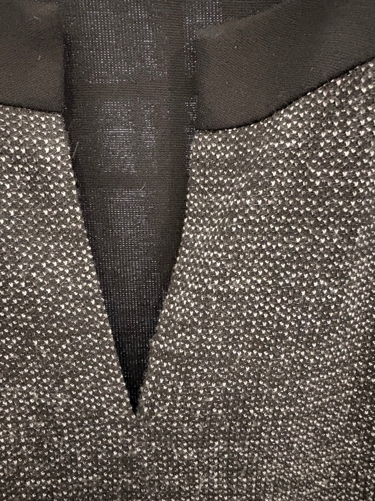 Elena Mirò Color Block Black & Tweed Dress Size US 16- 18