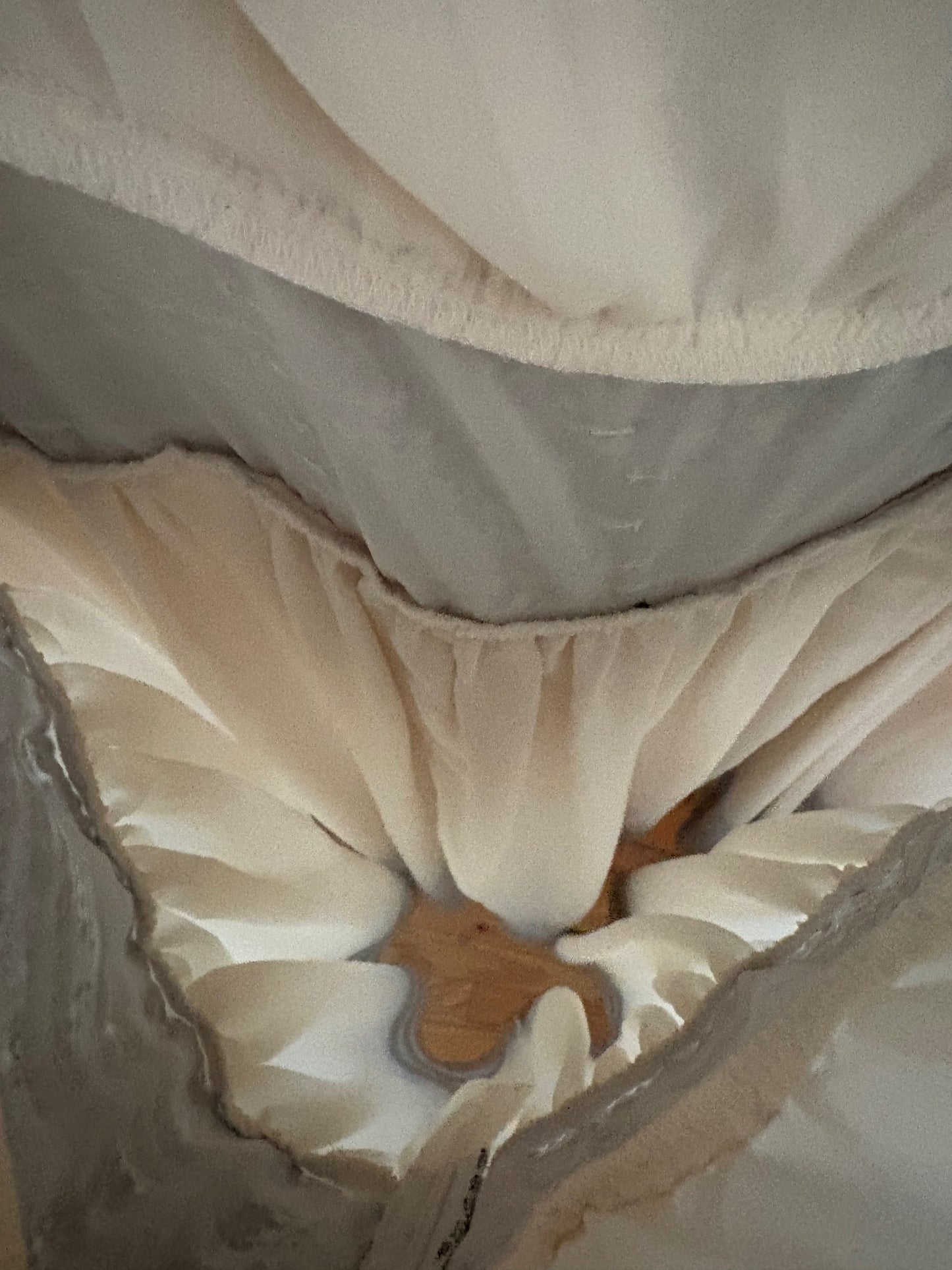 Sigrid Olsen 100% Silk Off White & Brown Dress Size 14