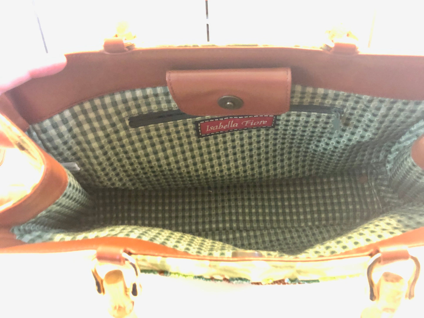Isabella Fiore Tote Palm Trees & Monkeys