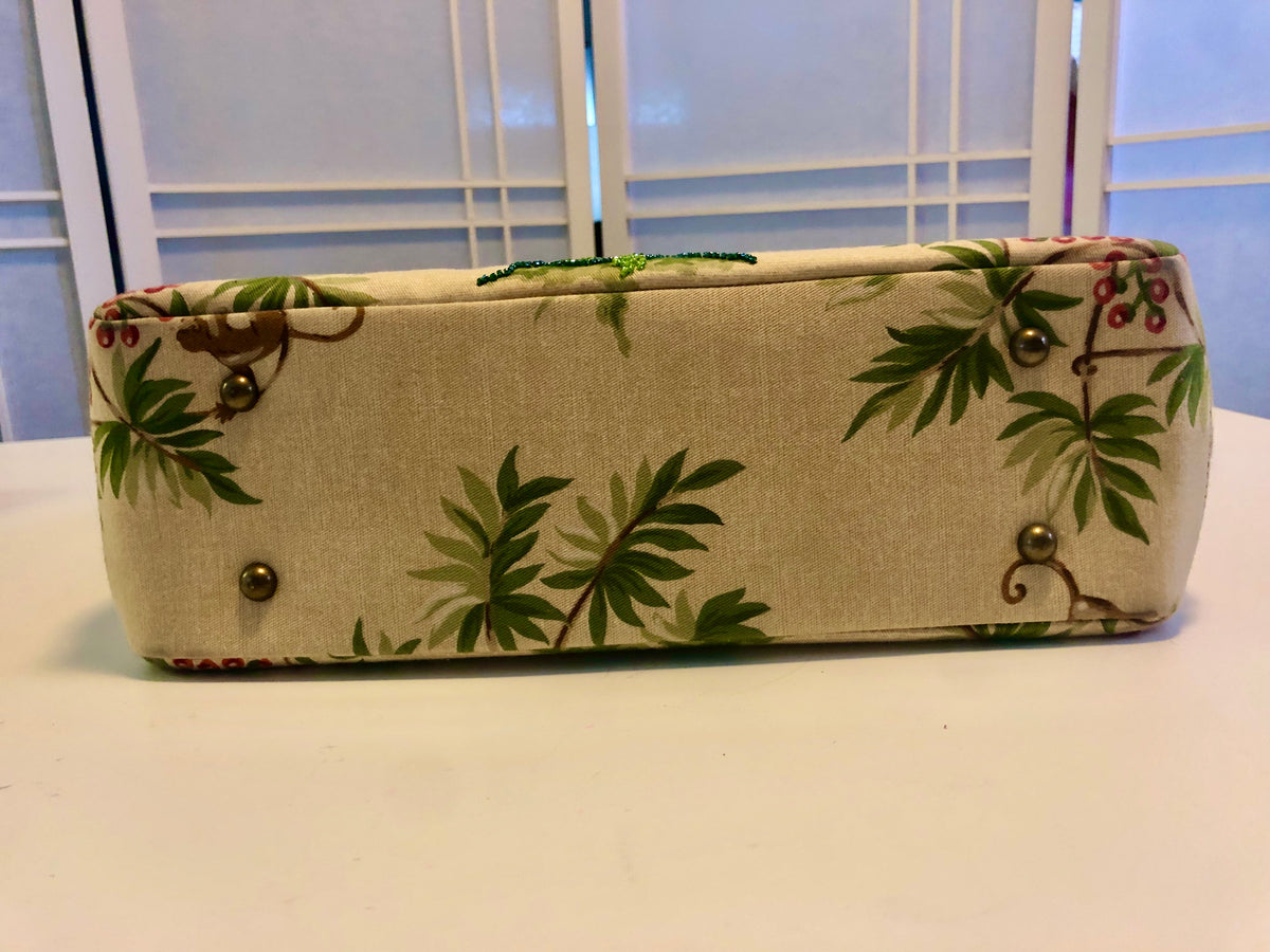 Isabella Fiore Tote Palm Trees & Monkeys