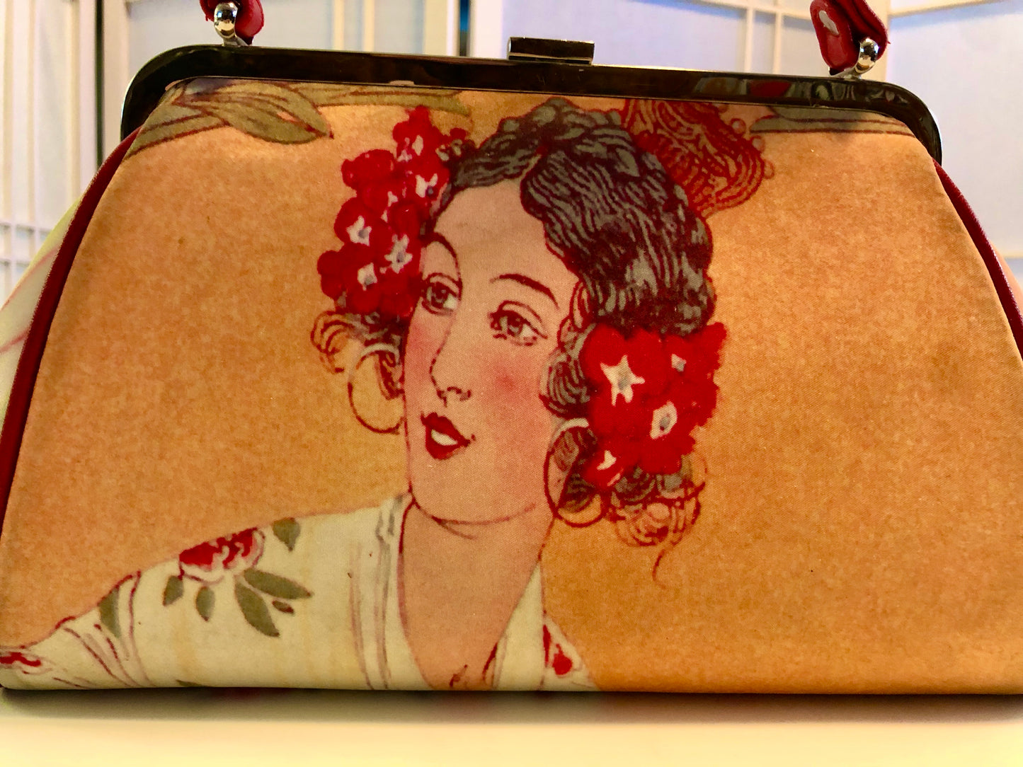 Isabella Fiore Flamenco Dancer Handbag with Beaded Embellishments