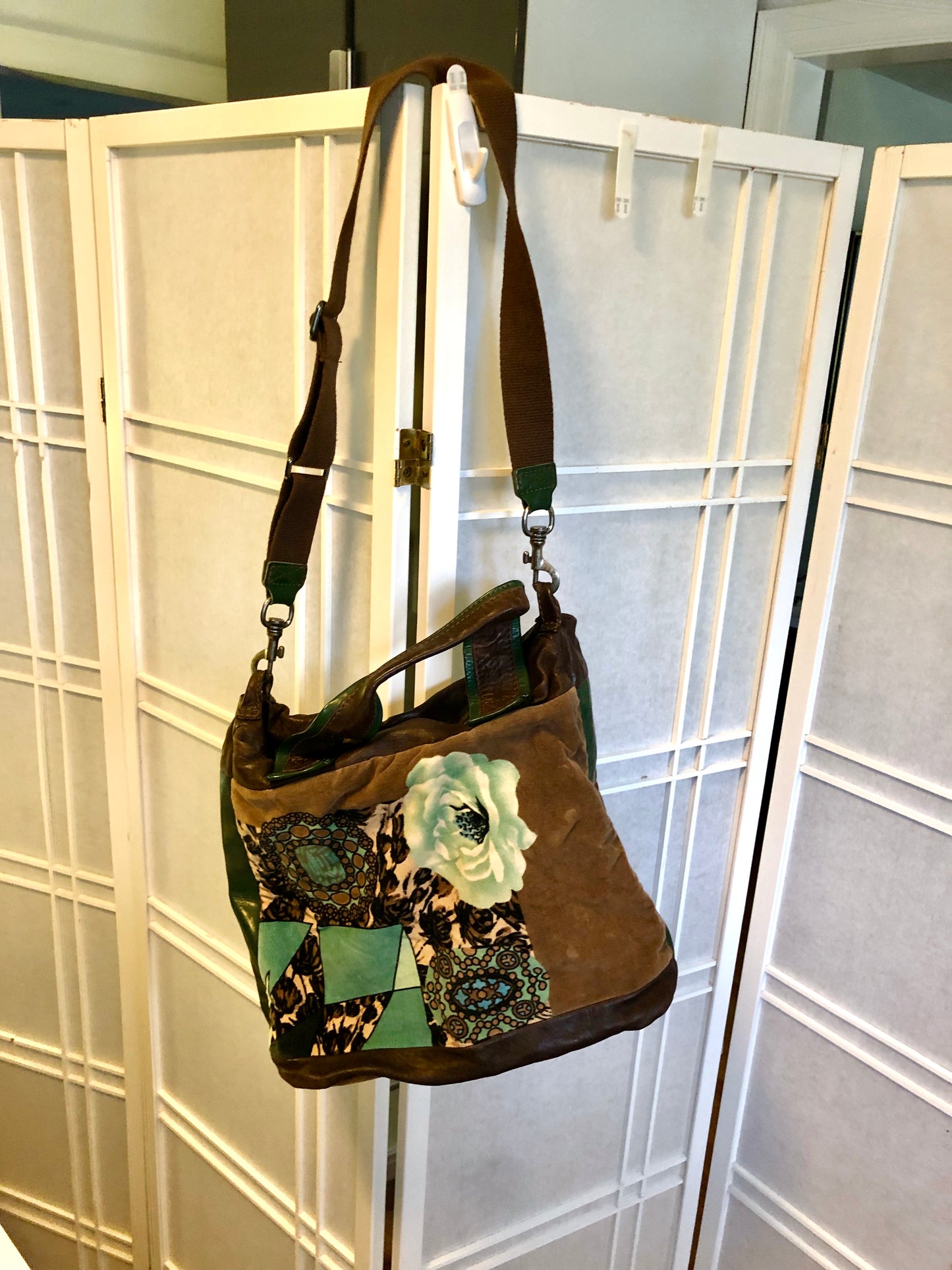 Maliparmi Italian Large Velvet Tote Bag
