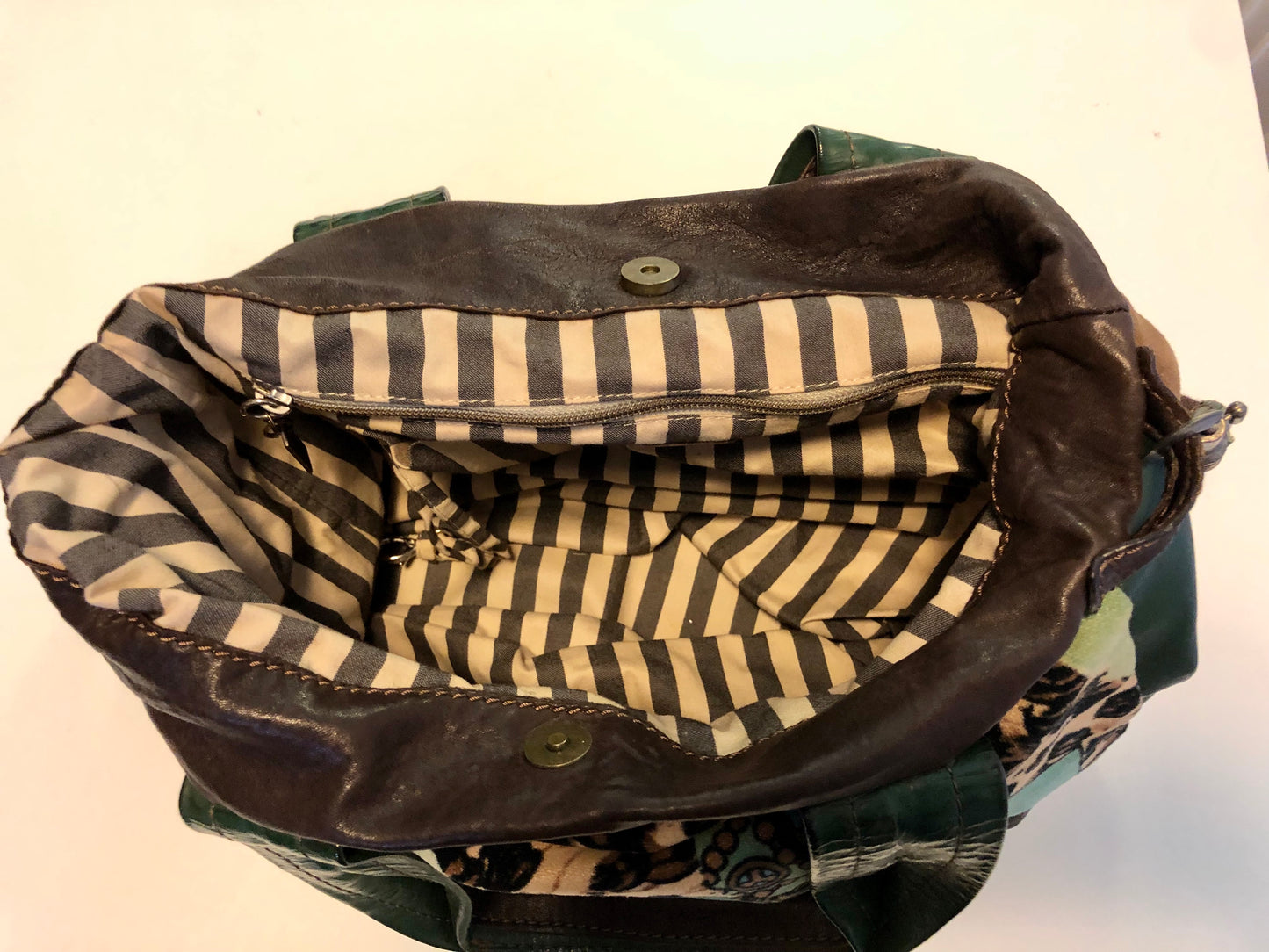 Maliparmi Italian Large Velvet Tote Bag