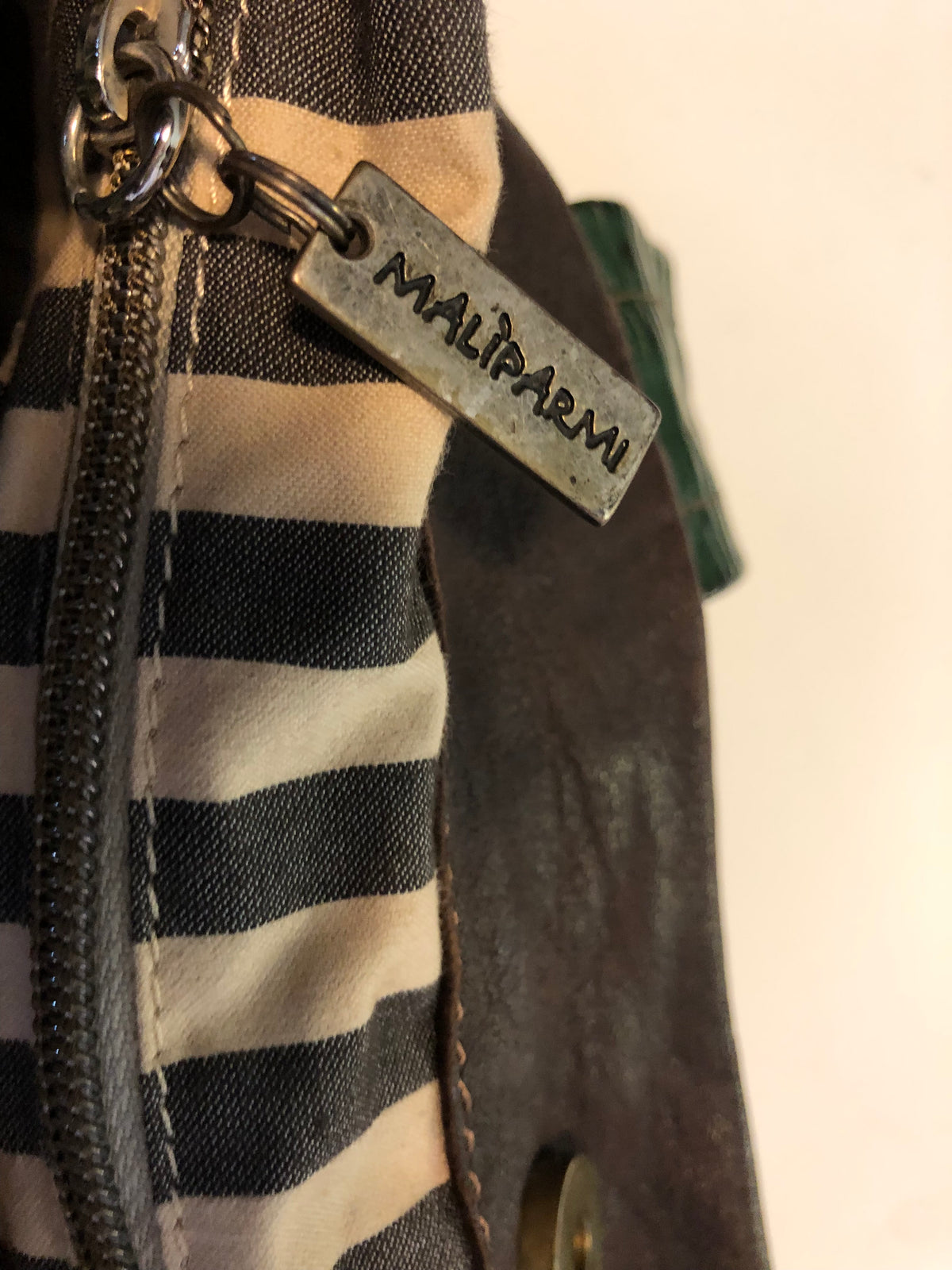 Maliparmi Italian Large Velvet Tote Bag
