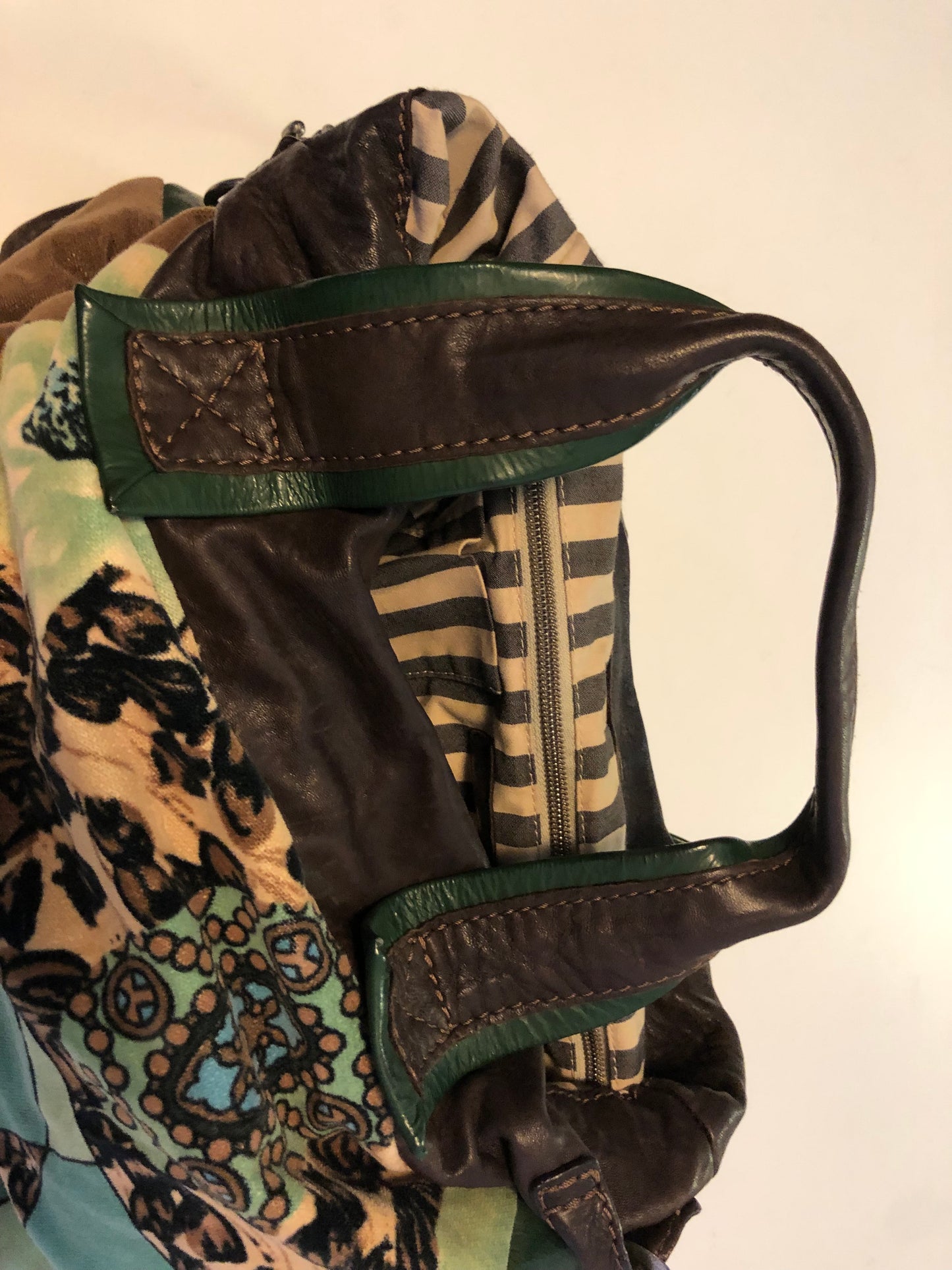 Maliparmi Italian Large Velvet Tote Bag