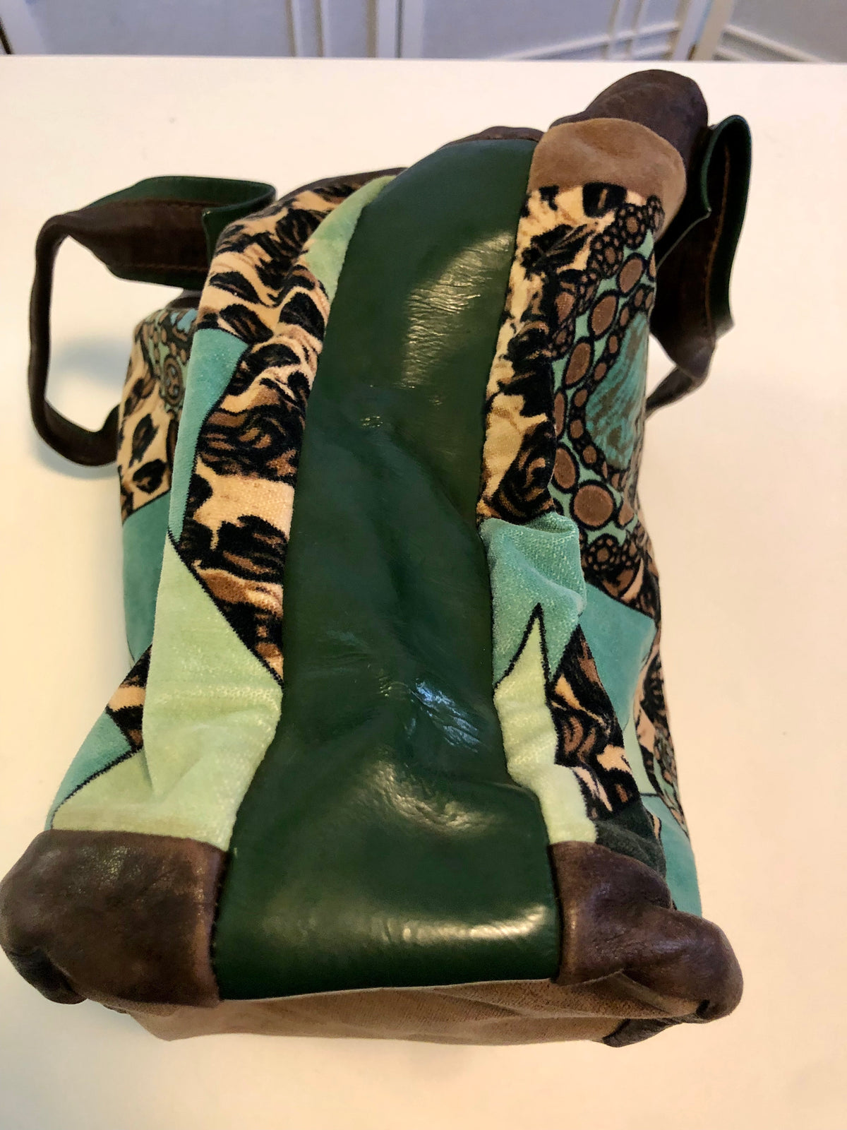 Maliparmi Italian Large Velvet Tote Bag