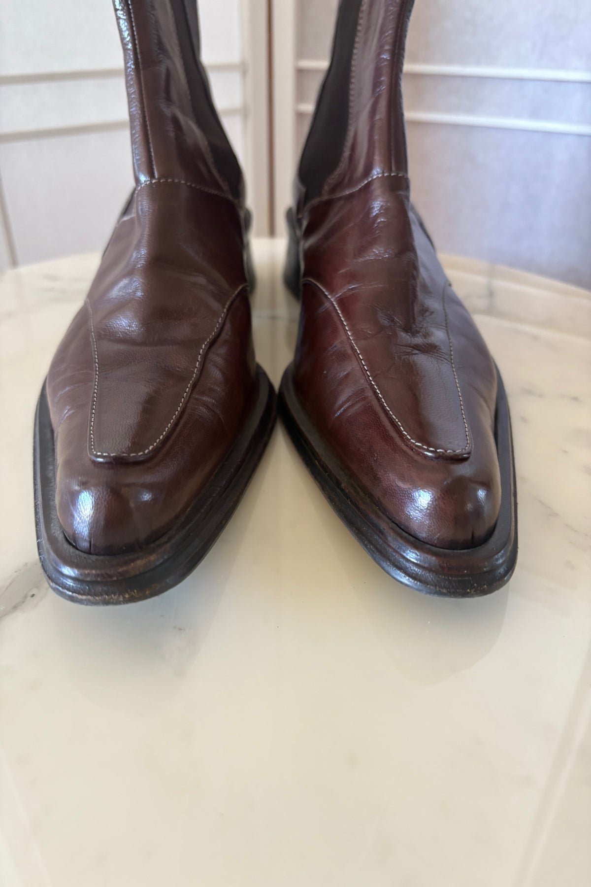 FABI Italian Western Style Ankle Boots Size 40