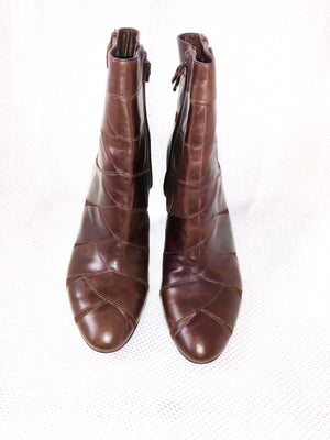 Cole Haan Brown Leather & Suede Boots Size 9 1/2 B