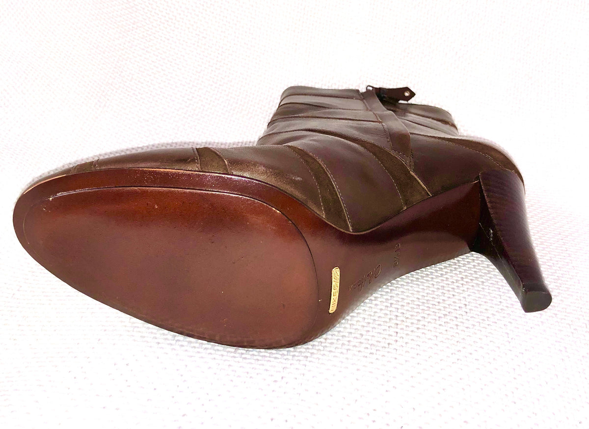 Cole Haan Brown Leather & Suede Boots Size 9 1/2 B