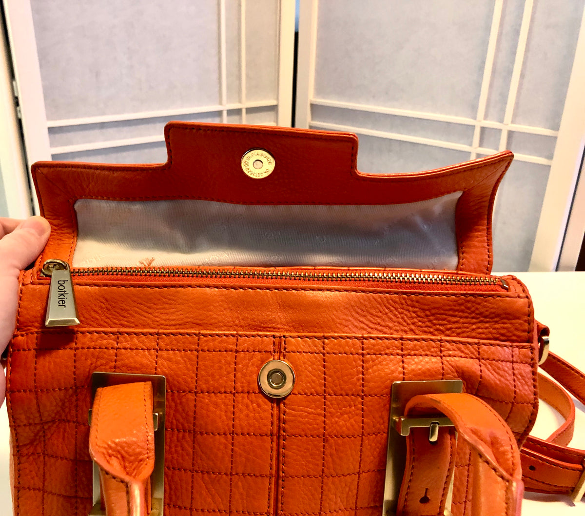 Botkier Orange Leather Purse