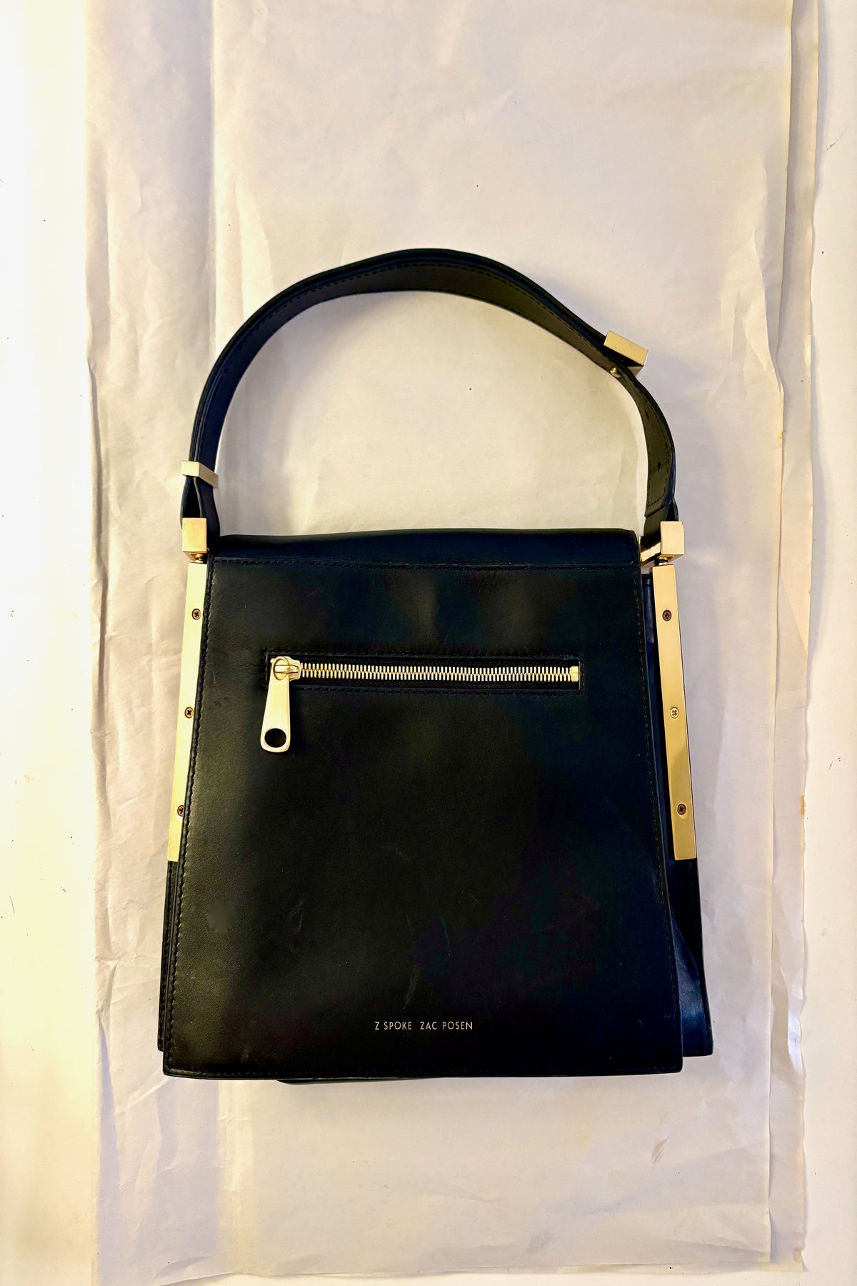 ZSpoke by Zac Posen Black Leather Handbag