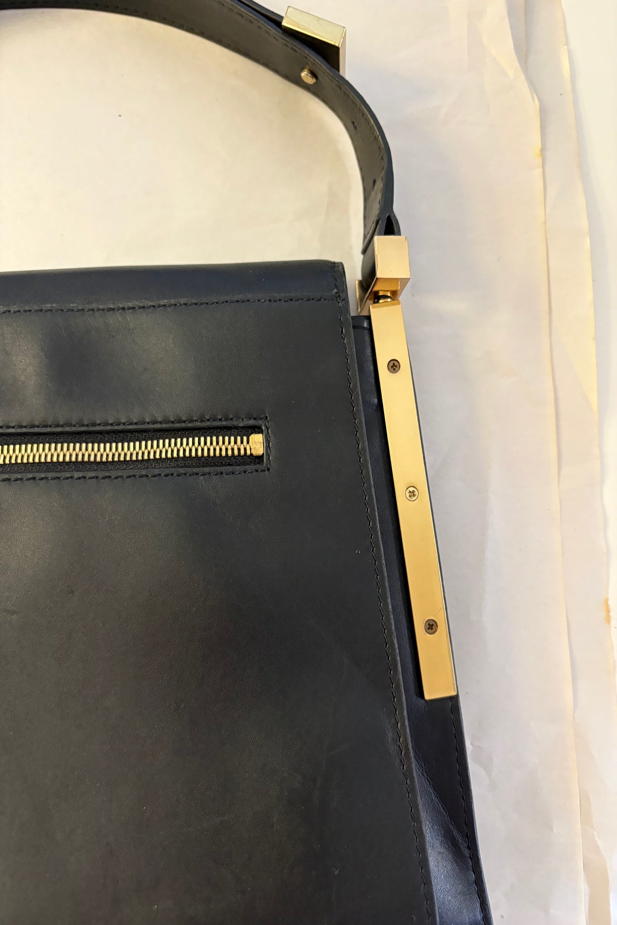 ZSpoke by Zac Posen Black Leather Handbag