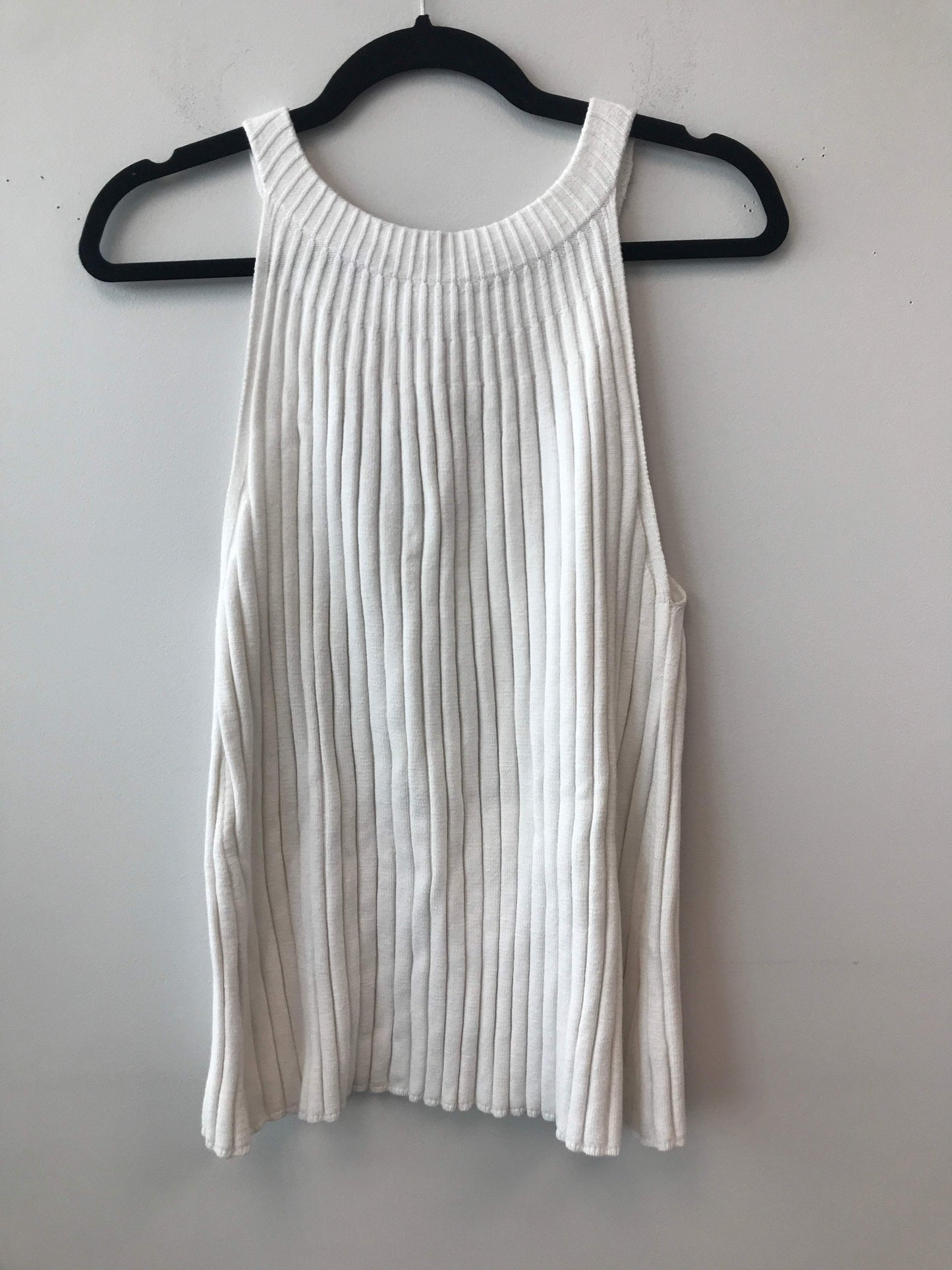 Anthropologie Size 1X Cotton/Rayon Cream Halter Top NWT